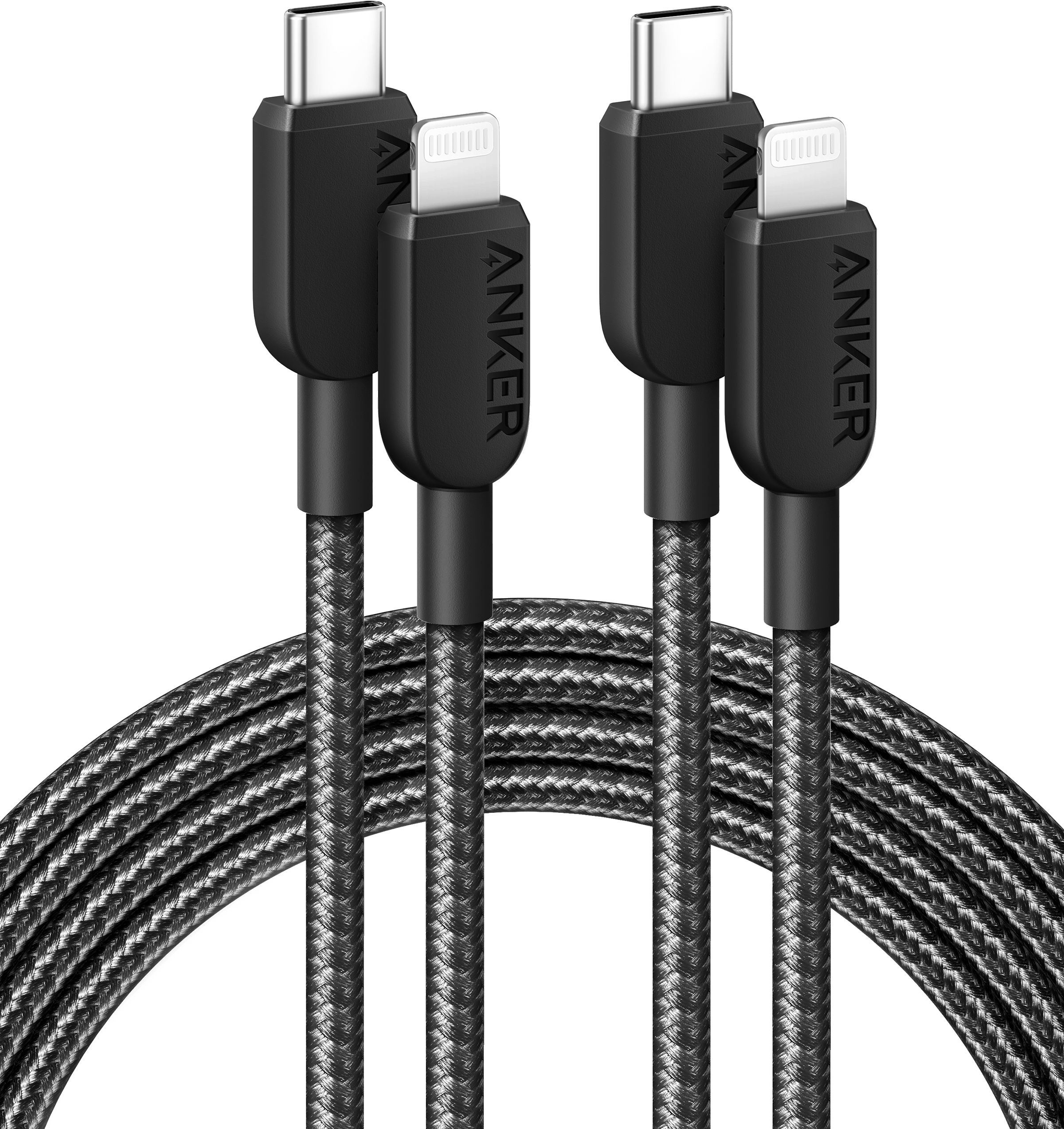 Anker <b>310</b> USB-C to Lightning Cable (6 ft, 2-Pack)
