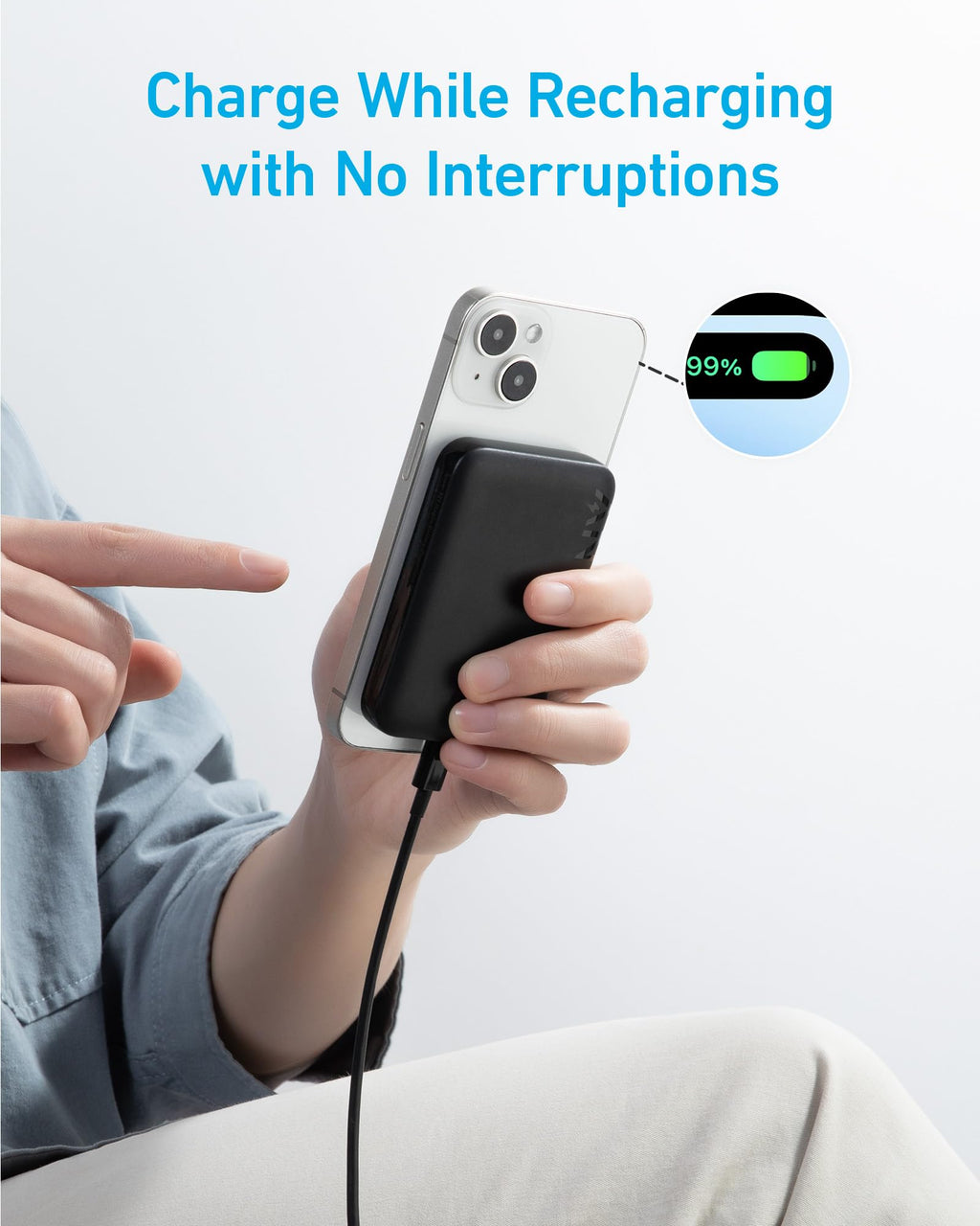 Anker <b>321</b> MagGo Battery (PowerCore Magnetic 5K)